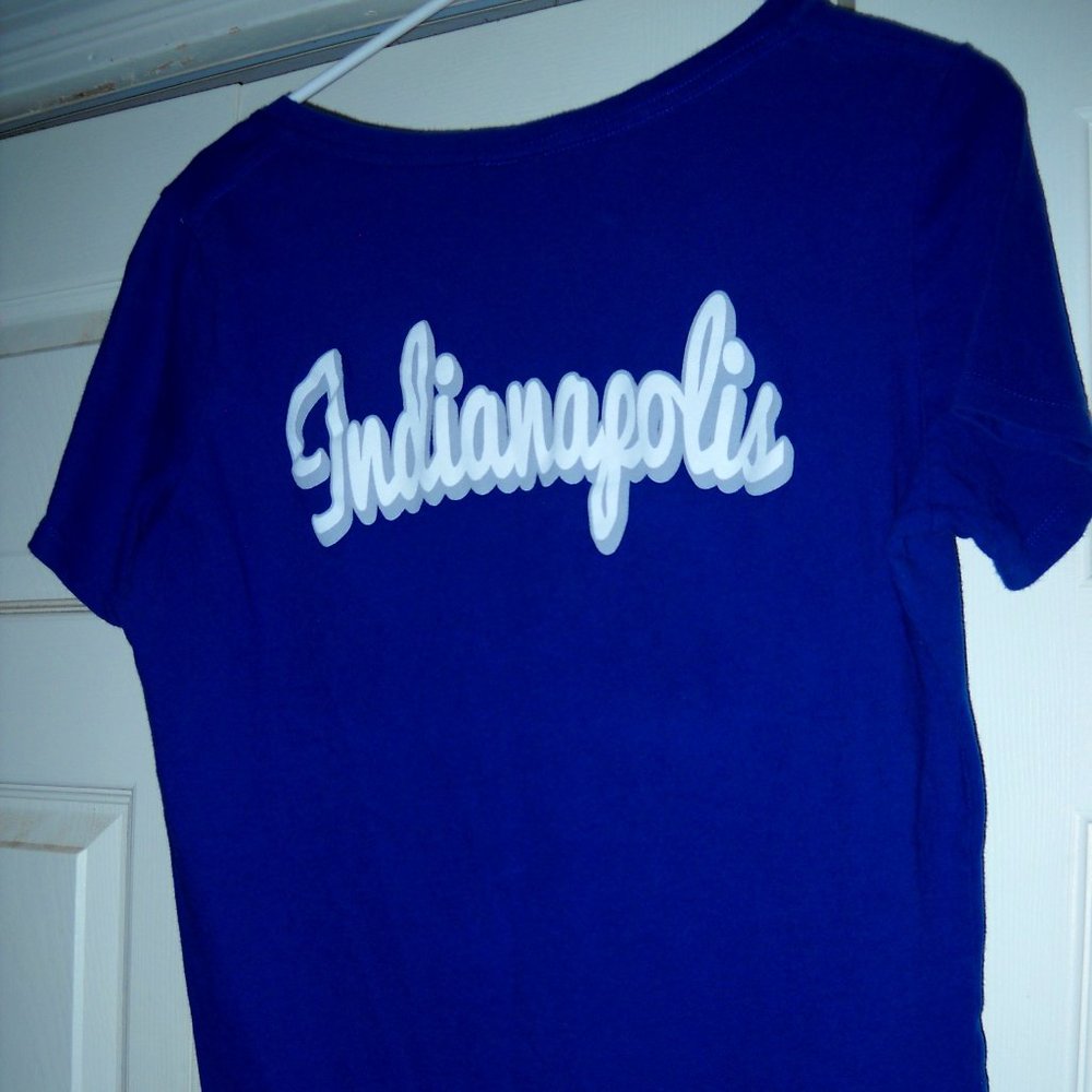 Indianapolis Colts TEAM APPAREL NFL T Shirt Womens Size L "LIKE NEW" - Picture 3 of 4